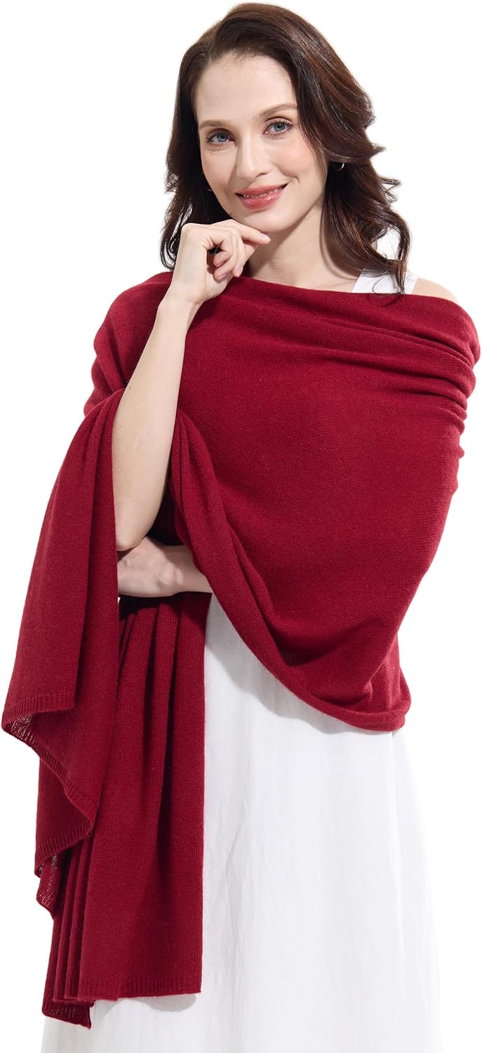 Soft Cashmere Blend Wrap Chic Scarf Stole for Women Wayfarer Travel Extra Large 87"x28" - Colors B