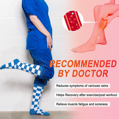 4 Pairs Compression Socks for Women Circulation-Best Support for Nurses,Running,Athletic,Travel