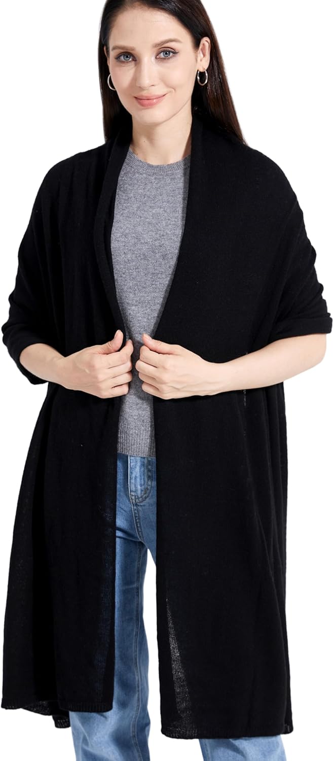 Soft Cashmere Blend Wrap Chic Scarf Stole for Women Wayfarer Travel Extra Large 87"x28" - Colors B
