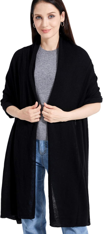 Soft Cashmere Blend Wrap Chic Scarf Stole for Women Wayfarer Travel Extra Large 87"x28" - Colors B