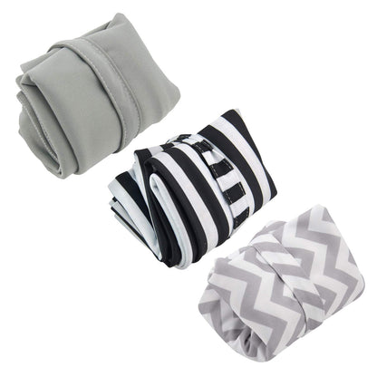 ALVA ALVABABY 3pcs Baby Cloth Diaper Wet/Dry Bags|Waterproof Reusable with Two Pockets|Travel, Beach, Pool, Daycare, Soiled Baby Items,Yoga,Gym Bag for Swimsuits or Wet Clothes 3L-ZM09 - Colors B