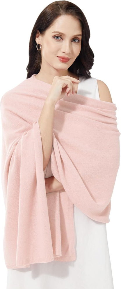 Soft Cashmere Blend Wrap Chic Scarf Stole for Women Wayfarer Travel Extra Large 87"x28" - Colors A