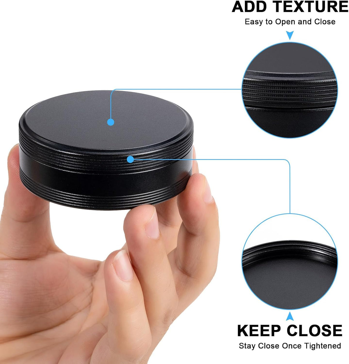 SOBABIDO Premium Metal Pill Case, Small Travel Pill Box with 2 Compartments
