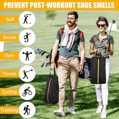 Golf Shoes Bag, Smell-Proof & Waterproof Cleat Bag for Travel