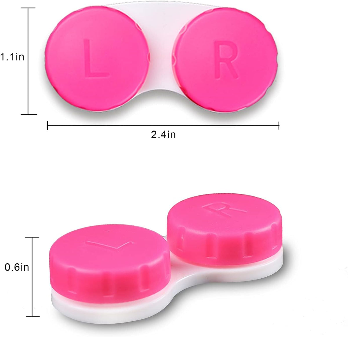 16 Pack Contact Lens Case Box, Colorful Bulk Box Holder Container, Contact Lens Case Set,Portable, Travel-Friendly