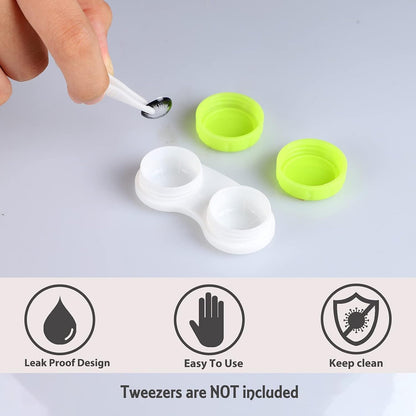 16 Pack Contact Lens Case Box, Colorful Bulk Box Holder Container, Contact Lens Case Set,Portable, Travel-Friendly