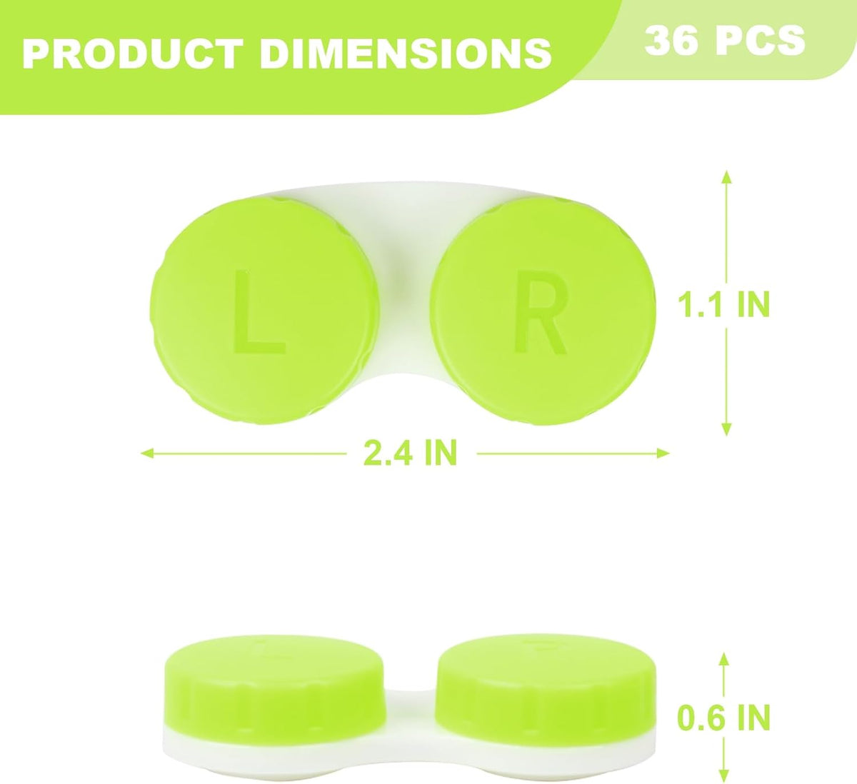 16 Pack Contact Lens Case Box, Colorful Bulk Box Holder Container, Contact Lens Case Set,Portable, Travel-Friendly