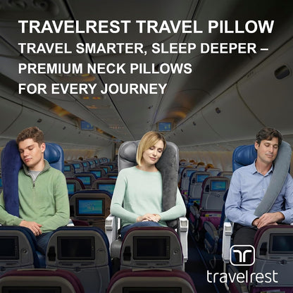 Ultimate Inflatable Travel Pillow for Neck & Body - Grey