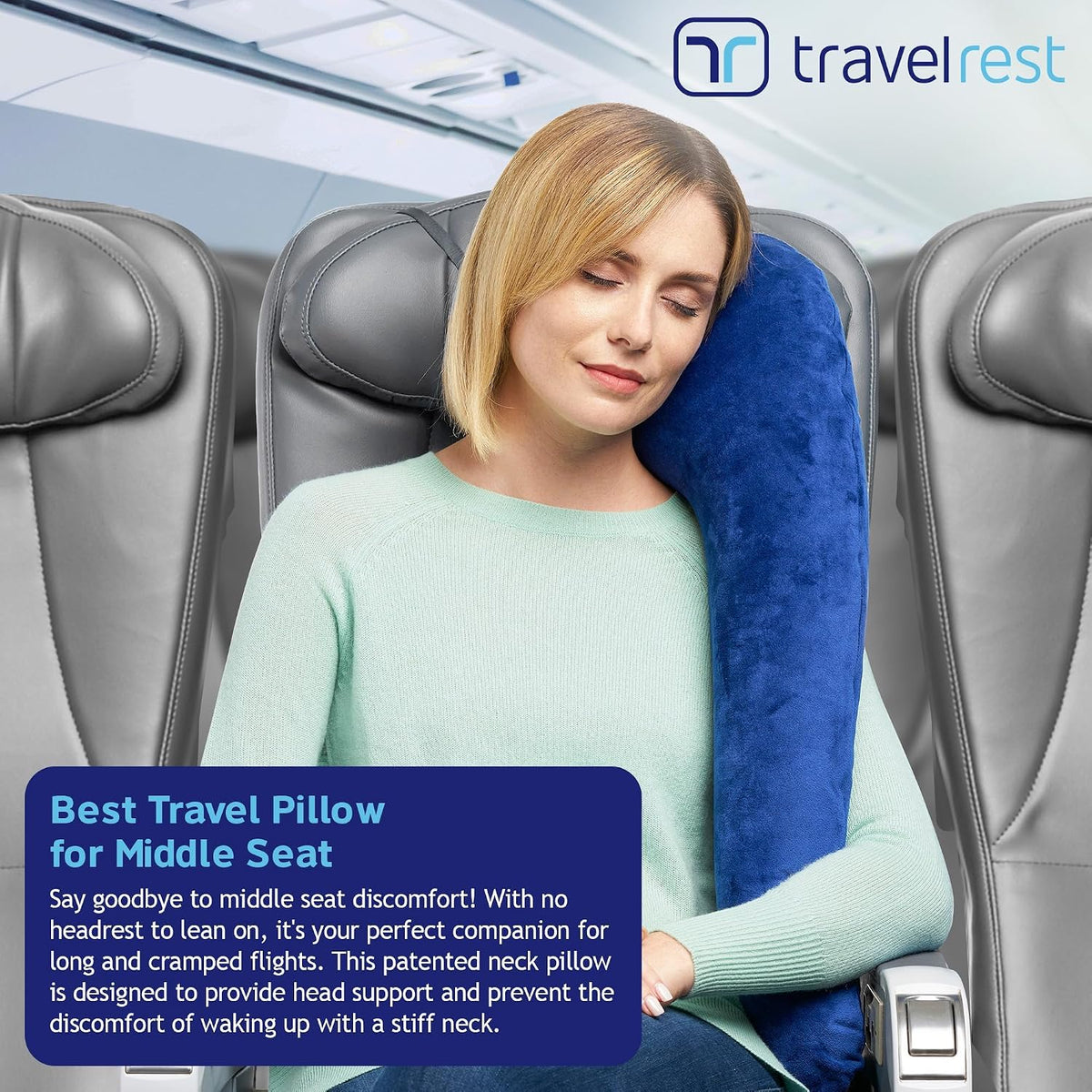 Ultimate Inflatable Travel Pillow for Neck & Body - Grey