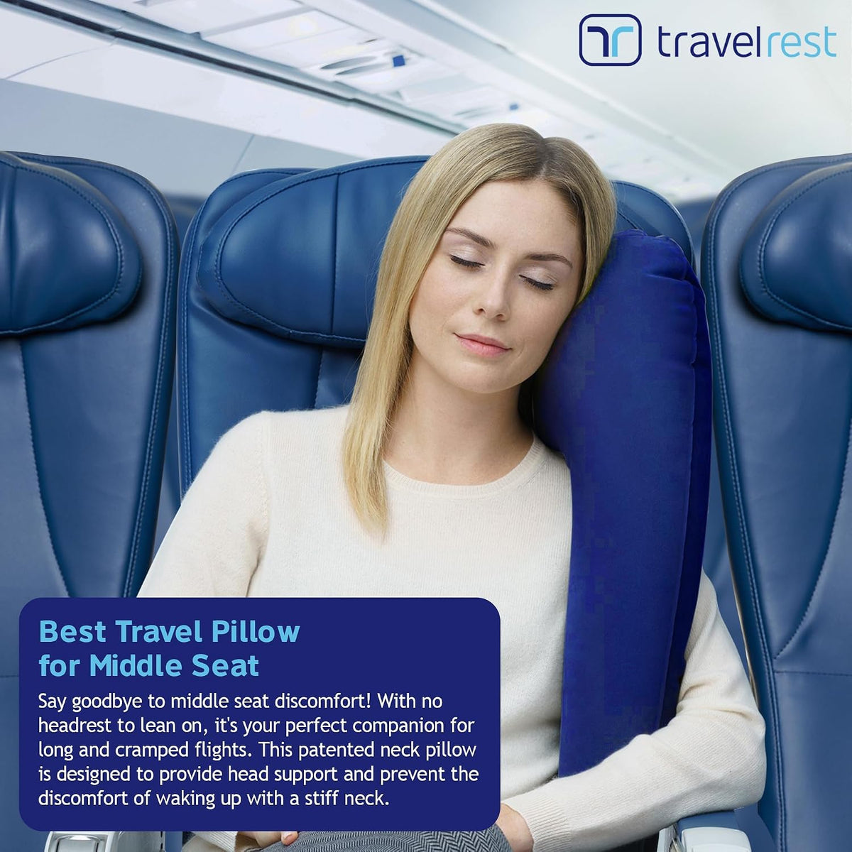 Ultimate Inflatable Travel Pillow for Neck & Body - Grey