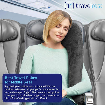 Ultimate Inflatable Travel Pillow for Neck & Body - Grey