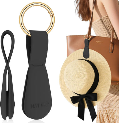 Fikoksol Magnetic Hat Clip for Travel, Silicone Hat Holder for Bag & Beach