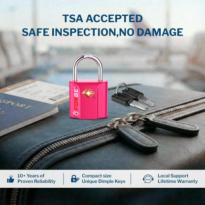 OX 1'' Wide 1.8'' Tall, TSA Approved Luggage Locks: Key Locks for Travel. Ultra Secure Dimple Key Travel Locks Alloy Body. for Luggage, Backpack, Small Toolbox and More. Black.