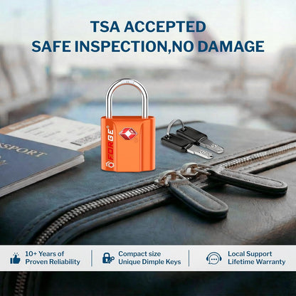 OX 1'' Wide 1.8'' Tall, TSA Approved Luggage Locks: Key Locks for Travel. Ultra Secure Dimple Key Travel Locks Alloy Body. for Luggage, Backpack, Small Toolbox and More. Black.
