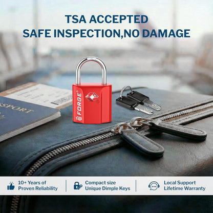 OX 1'' Wide 1.8'' Tall, TSA Approved Luggage Locks: Key Locks for Travel. Ultra Secure Dimple Key Travel Locks Alloy Body. for Luggage, Backpack, Small Toolbox and More. Black.