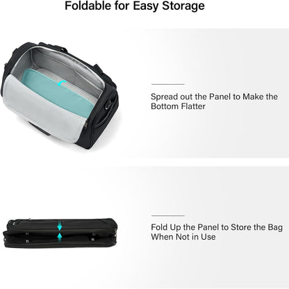 Small Underseat Carry On Luggage Bags for Travel with 10 Pockets.
