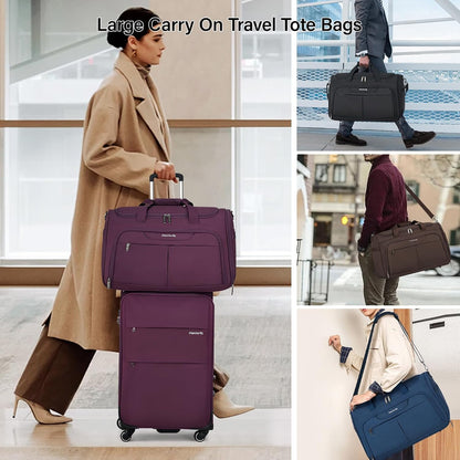 Small Underseat Carry On Luggage Bags for Travel with 10 Pockets.
