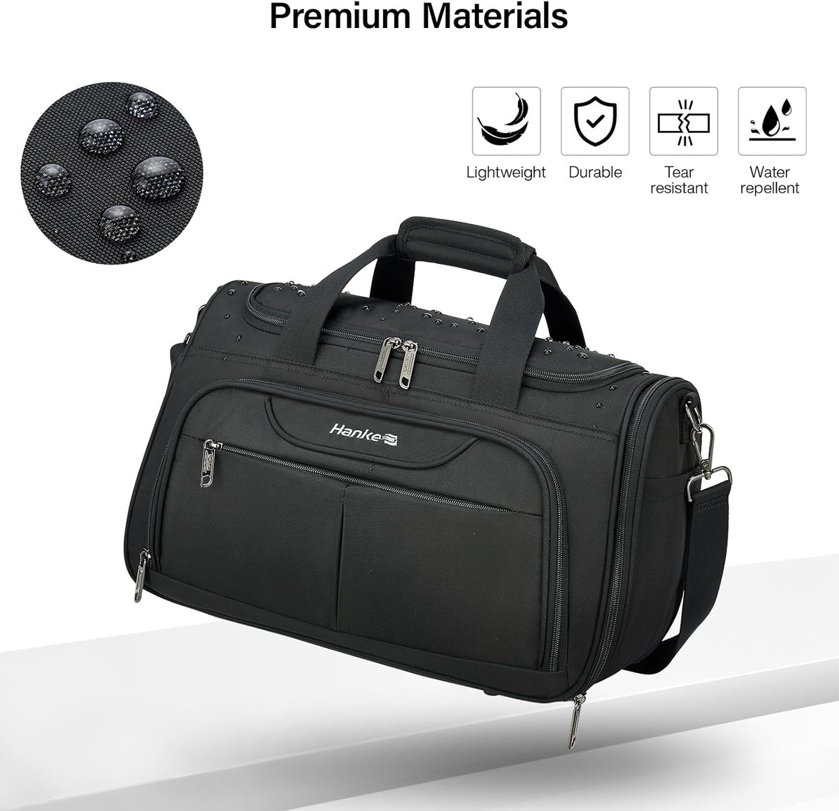 Small Underseat Carry On Luggage Bags for Travel with 10 Pockets.