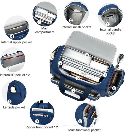 Small Underseat Carry On Luggage Bags for Travel with 10 Pockets.