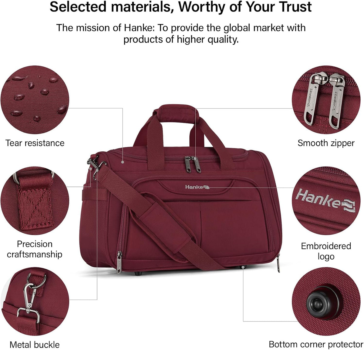 Small Underseat Carry On Luggage Bags for Travel with 10 Pockets.