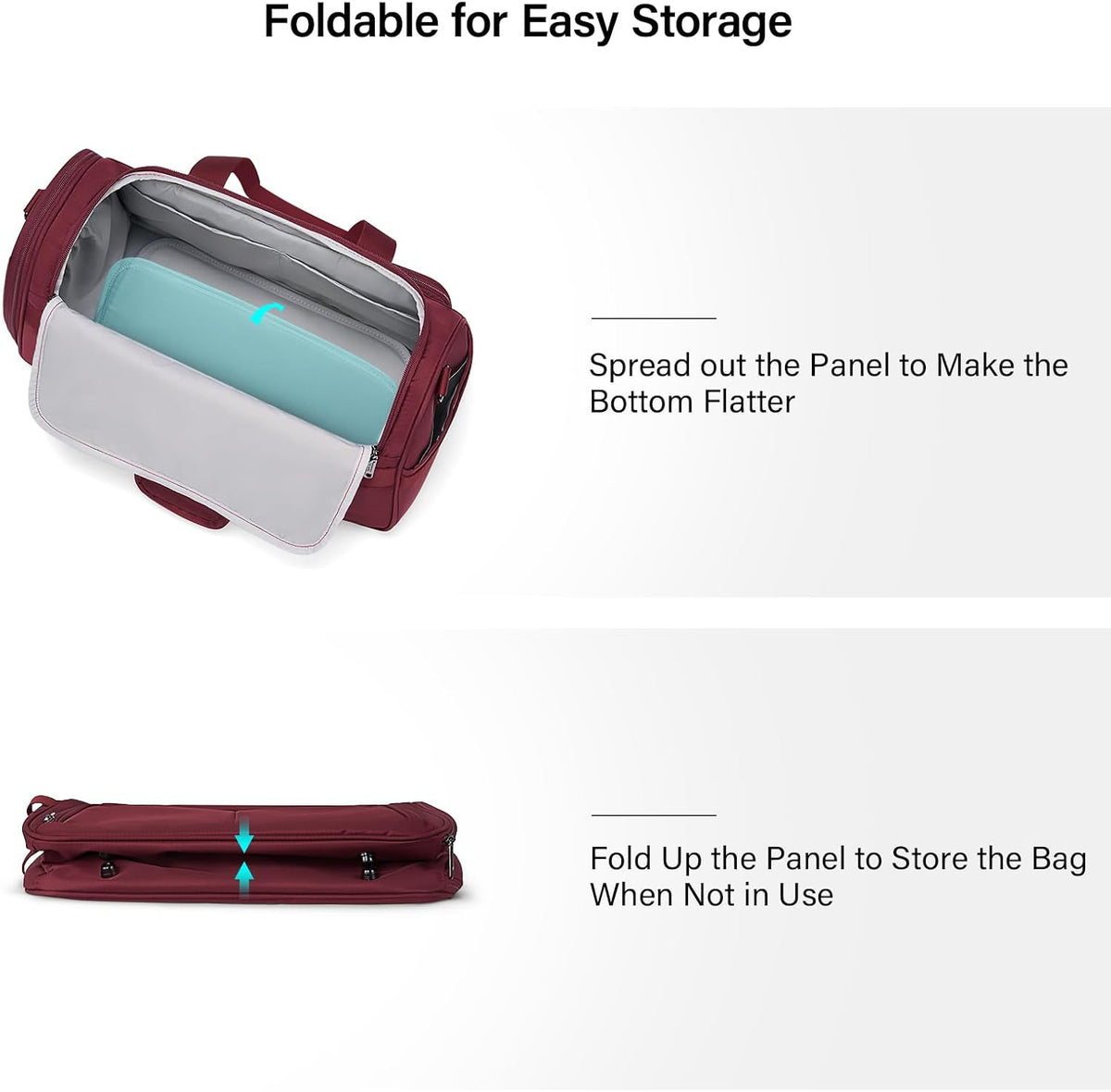 Small Underseat Carry On Luggage Bags for Travel with 10 Pockets.