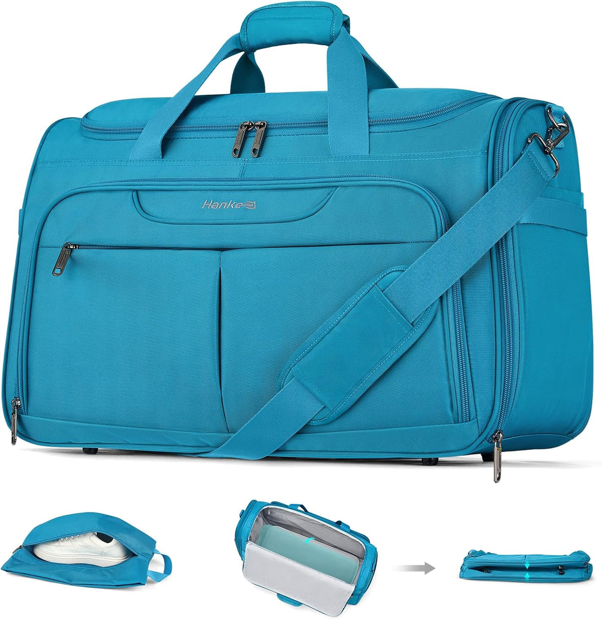Small Underseat Carry On Luggage Bags for Travel with 10 Pockets.