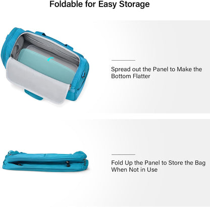 Small Underseat Carry On Luggage Bags for Travel with 10 Pockets.