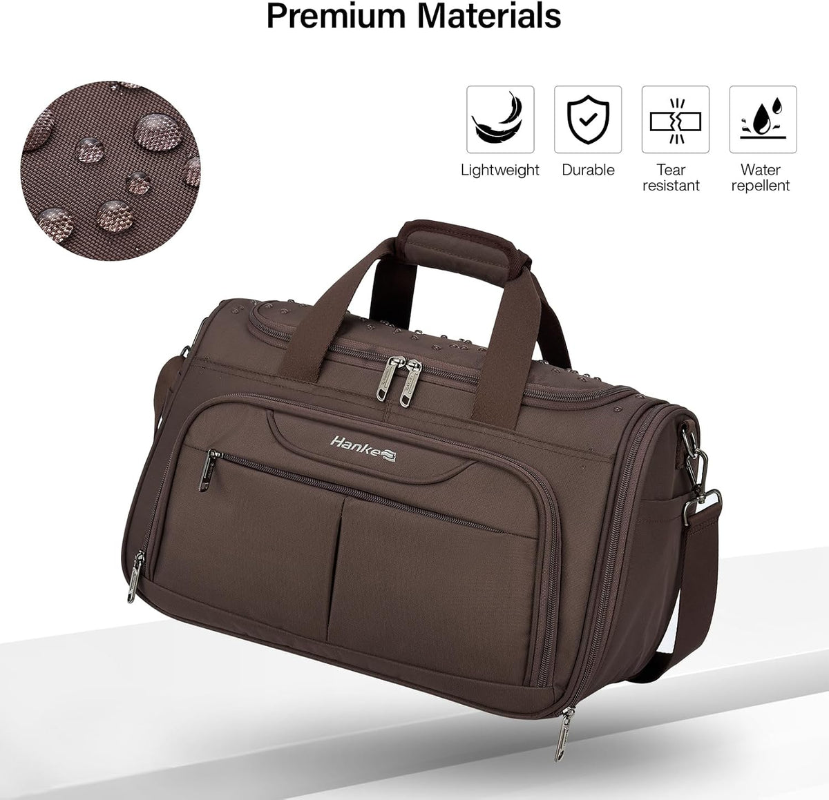 Small Underseat Carry On Luggage Bags for Travel with 10 Pockets.