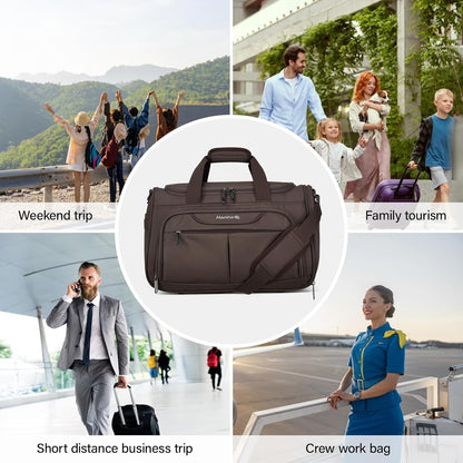 Small Underseat Carry On Luggage Bags for Travel with 10 Pockets.