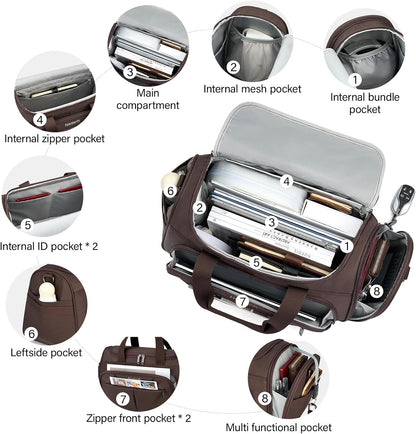 Small Underseat Carry On Luggage Bags for Travel with 10 Pockets.