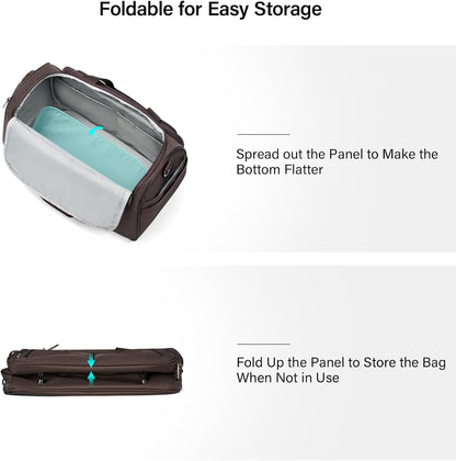 Small Underseat Carry On Luggage Bags for Travel with 10 Pockets.