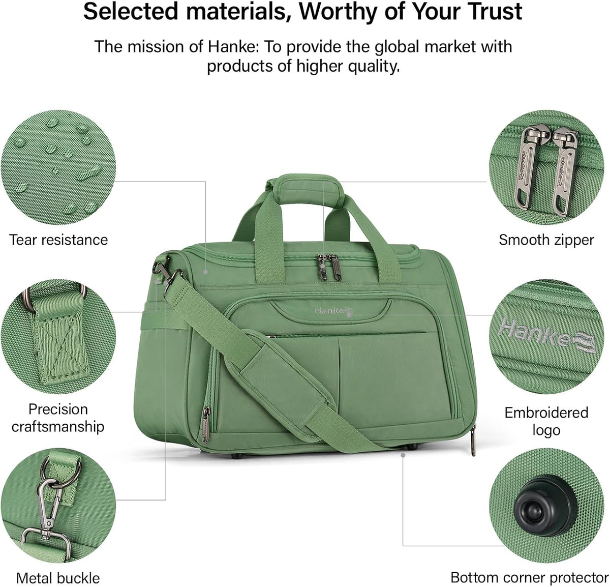 Small Underseat Carry On Luggage Bags for Travel with 10 Pockets.
