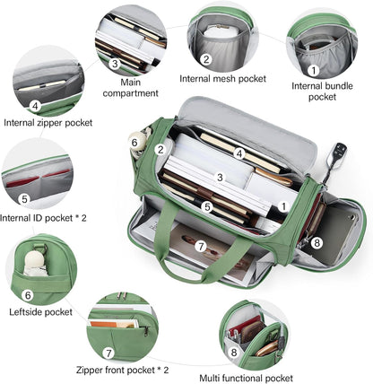 Small Underseat Carry On Luggage Bags for Travel with 10 Pockets.