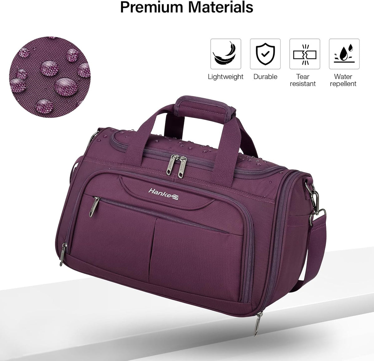 Small Underseat Carry On Luggage Bags for Travel with 10 Pockets.