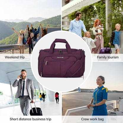 Small Underseat Carry On Luggage Bags for Travel with 10 Pockets.