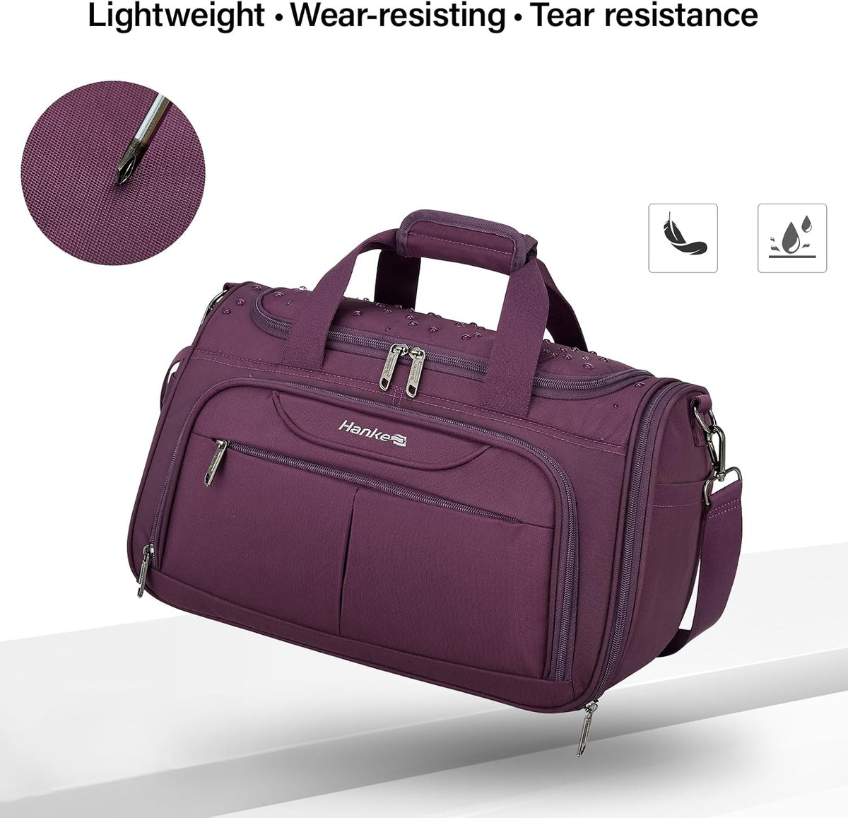 Small Underseat Carry On Luggage Bags for Travel with 10 Pockets.