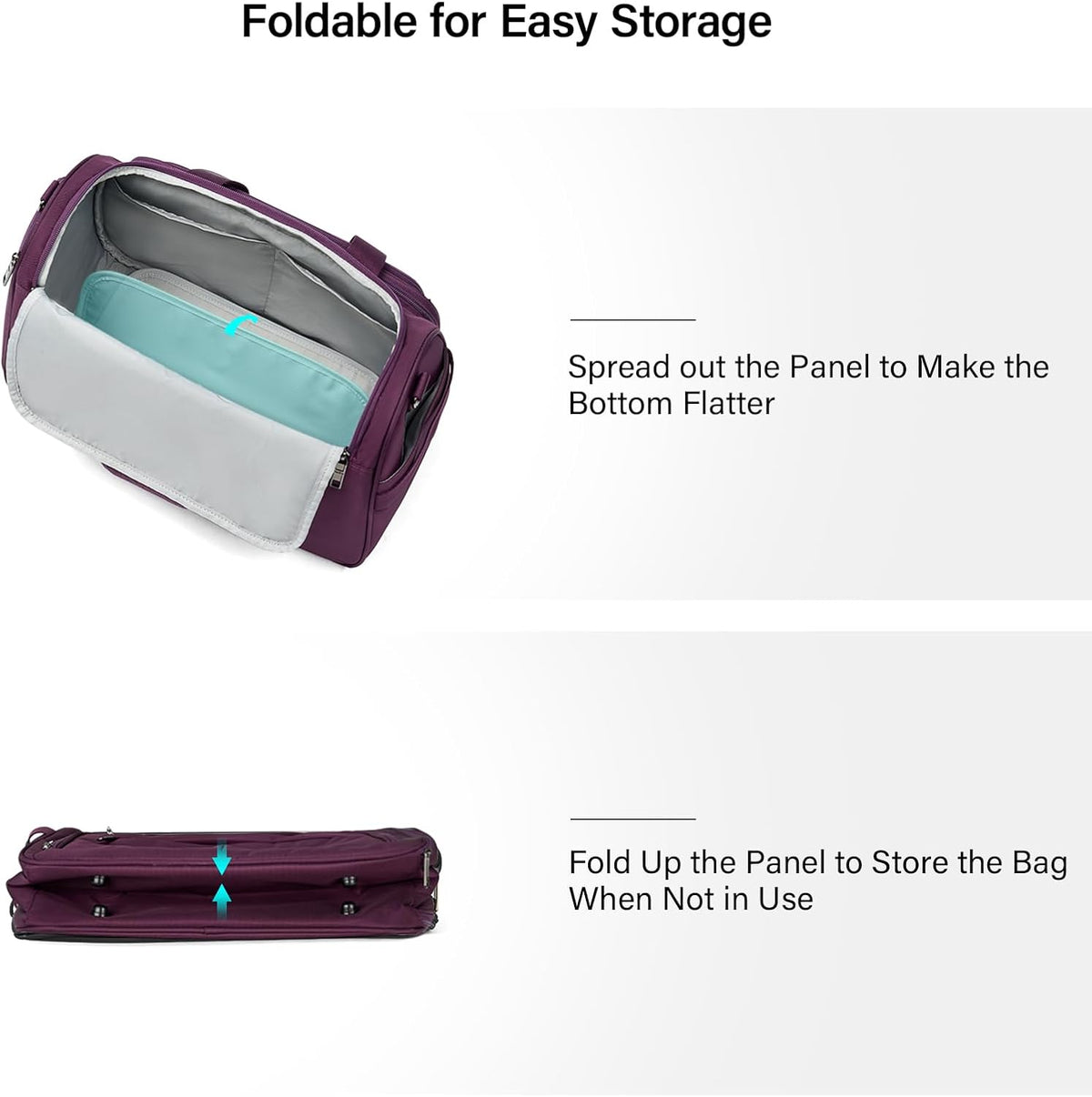 Small Underseat Carry On Luggage Bags for Travel with 10 Pockets.