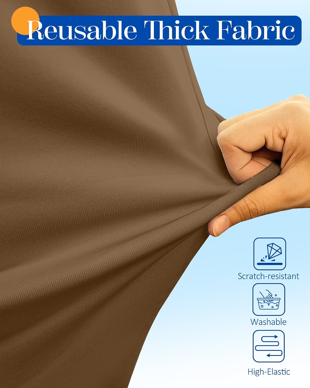 Luggage Cover for Suitcase Tsa Approved Protector - Luggage Sleeve Suit Case Cover Travel Stretch Large Baggage Case Protective Washable Fit 21-23 Inch Brown