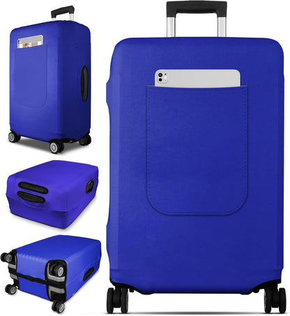 Luggage Cover for Suitcase Tsa Approved Protector - Luggage Sleeve Suit Case Cover Travel Stretch Large Baggage Case Protective Washable Fit 21-23 Inch Brown