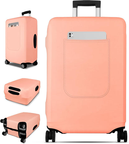 Luggage Cover for Suitcase Tsa Approved Protector - Luggage Sleeve Suit Case Cover Travel Stretch Large Baggage Case Protective Washable Fit 21-23 Inch Brown