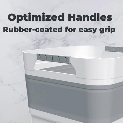 GIMWA 2.6 Gal Collapsible Baby Bottle Wash Basin with Drain Plug