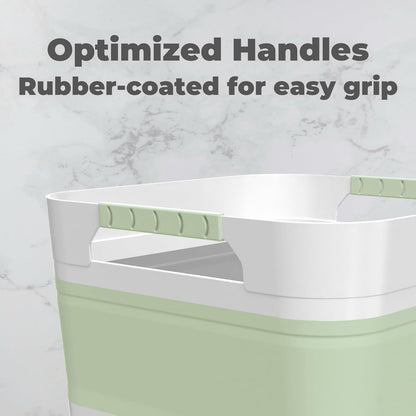 GIMWA 2.6 Gal Collapsible Baby Bottle Wash Basin with Drain Plug
