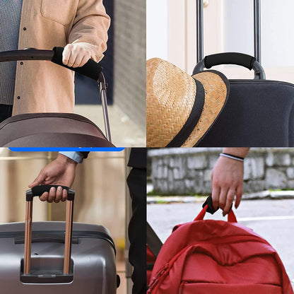 2 Pack Luggage Handle Wraps for Suitcase, Bright Color Comfort Soft Handle Covers (Orange)