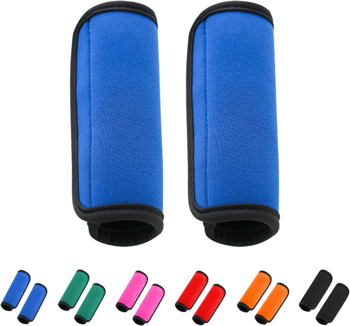 2 Pack Luggage Handle Wraps for Suitcase, Bright Color Comfort Soft Handle Covers (Orange)
