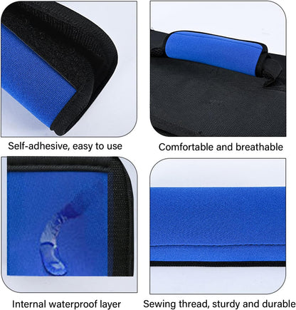2 Pack Luggage Handle Wraps for Suitcase, Bright Color Comfort Soft Handle Covers (Orange)