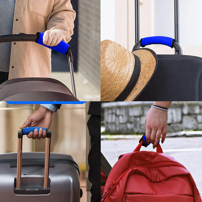 2 Pack Luggage Handle Wraps for Suitcase, Bright Color Comfort Soft Handle Covers (Orange)
