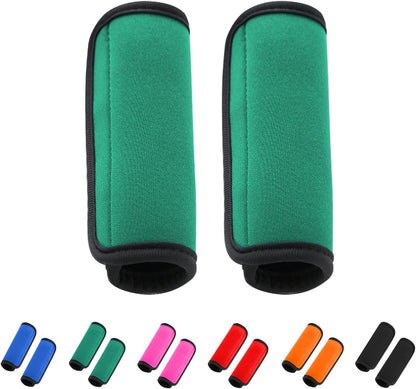 2 Pack Luggage Handle Wraps for Suitcase, Bright Color Comfort Soft Handle Covers (Orange)