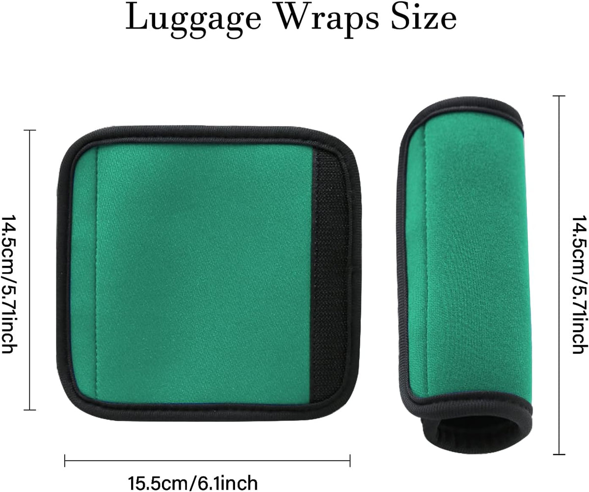 2 Pack Luggage Handle Wraps for Suitcase, Bright Color Comfort Soft Handle Covers (Orange)