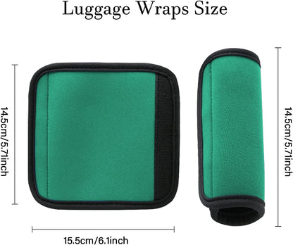 2 Pack Luggage Handle Wraps for Suitcase, Bright Color Comfort Soft Handle Covers (Orange)