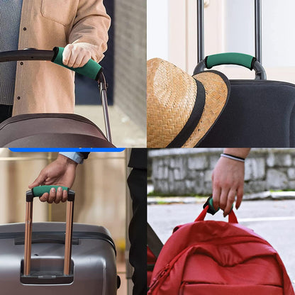 2 Pack Luggage Handle Wraps for Suitcase, Bright Color Comfort Soft Handle Covers (Orange)